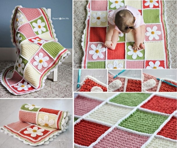 Crochet Baby Blanket with Free Pattern