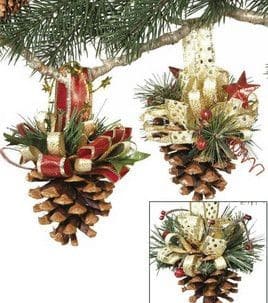 decorations de noel avec pommes pin 15