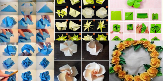 comment faire des fleurs en origami etape par etape