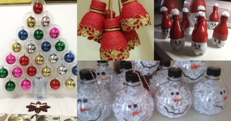 Décorations De Noël Avec Des Bouteilles En Plastique