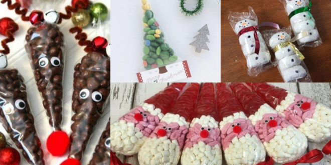 Merveilleuses idées de sacs de bonbons de Noël idees de sacs de bonbons de noel