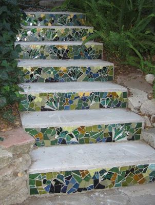 escaliers decores de mosaiques 7