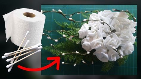 fleurs faites avec du papier toilette 2