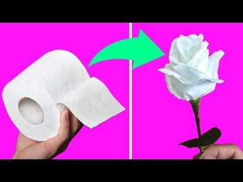 fleurs faites avec du papier toilette 7