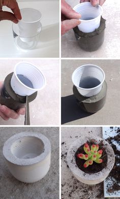 fabriquer des vases de paniers en plastique 9