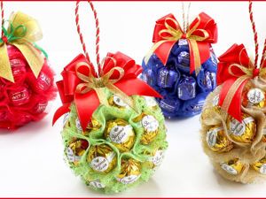 decorations de noel faites avec des bonbons 1