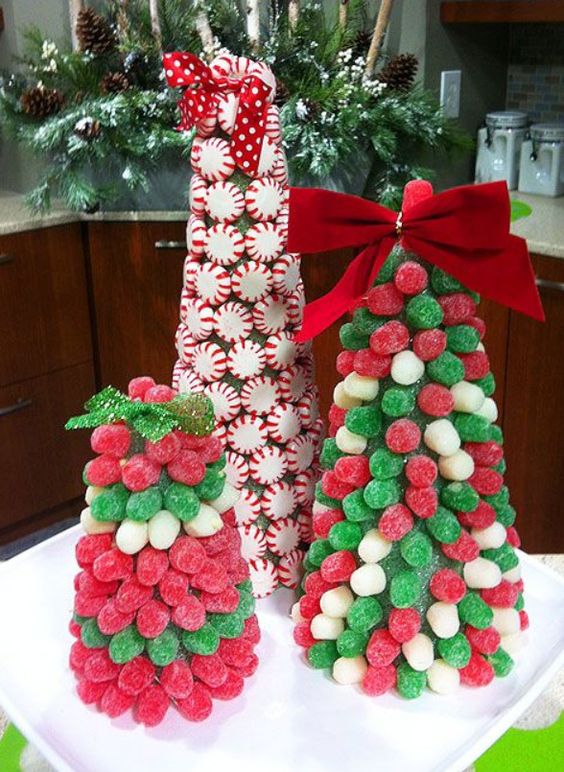 decorations de noel faites avec des bonbons 6