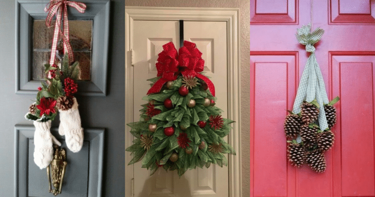 Idées Créatives De Décoration De Porte De Noël