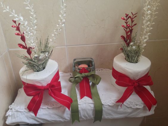 decoration noel avec rouleaux papier toilette 8