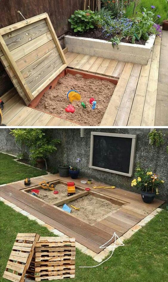construire un bac a sable pour le jardin 6