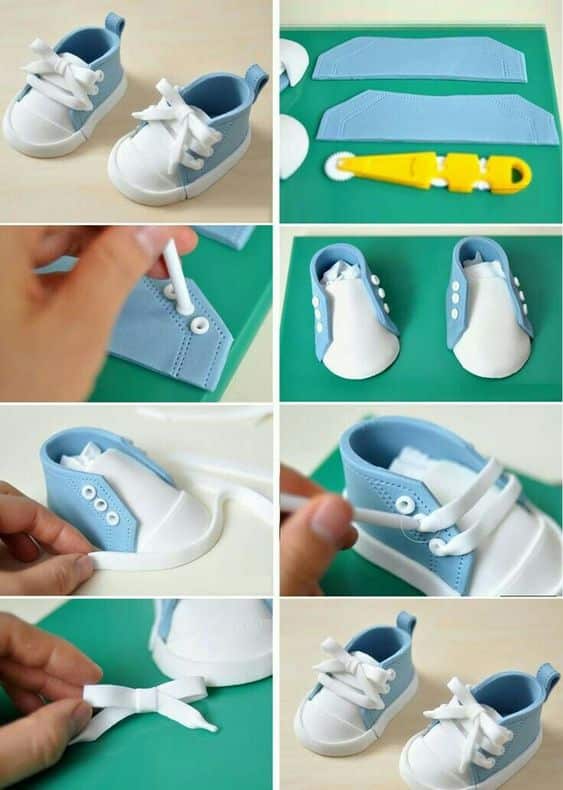 tutoriels chaussons eva pour la baby shower