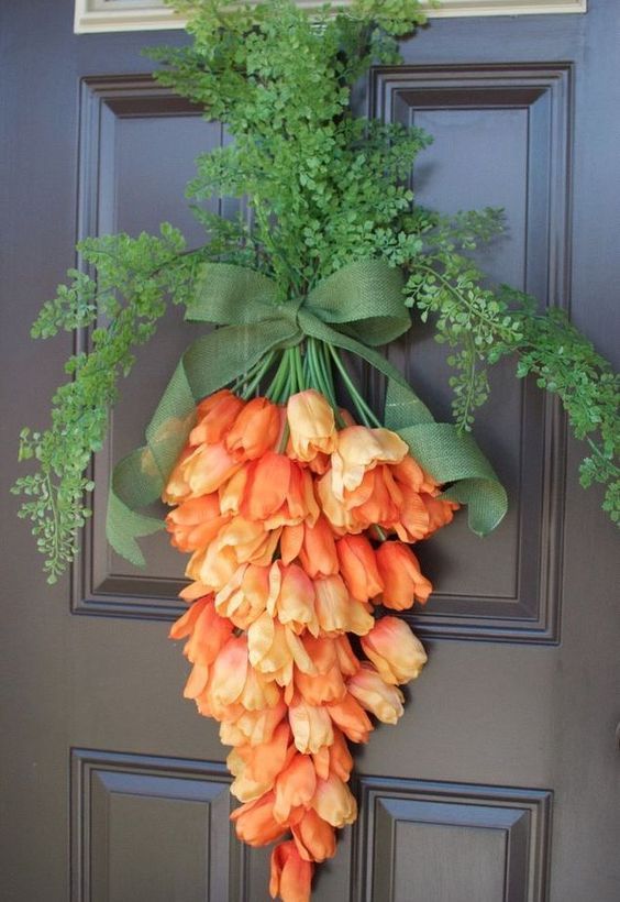 decoration de paques avec des carottes 2