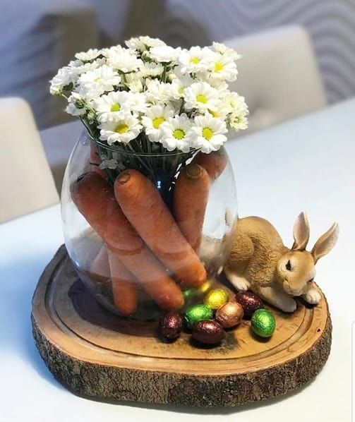 decoration de paques avec des carottes 9