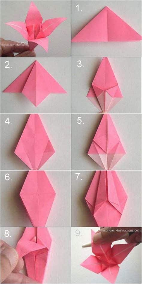 fleurs en origami 6