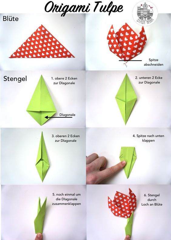 fleurs en origami 7