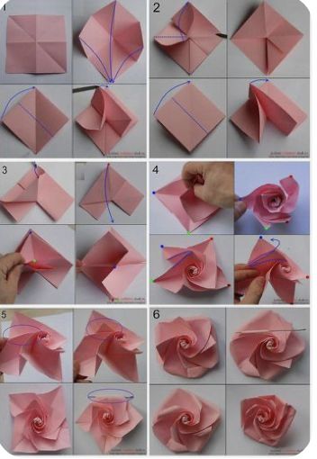 fleurs en origami 9