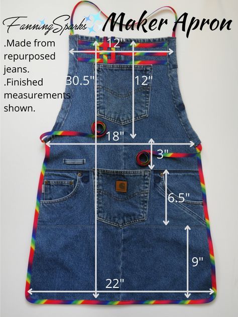 idees de tabliers faites avec des jeans 6