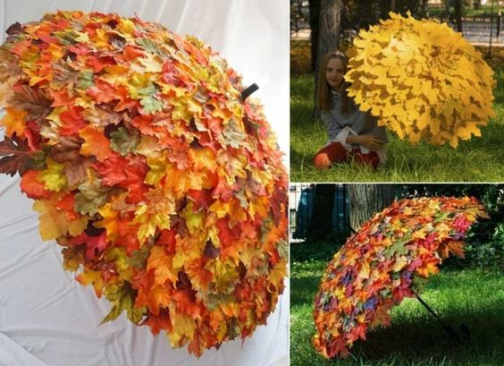 bricolages automne avec des feuilles 1