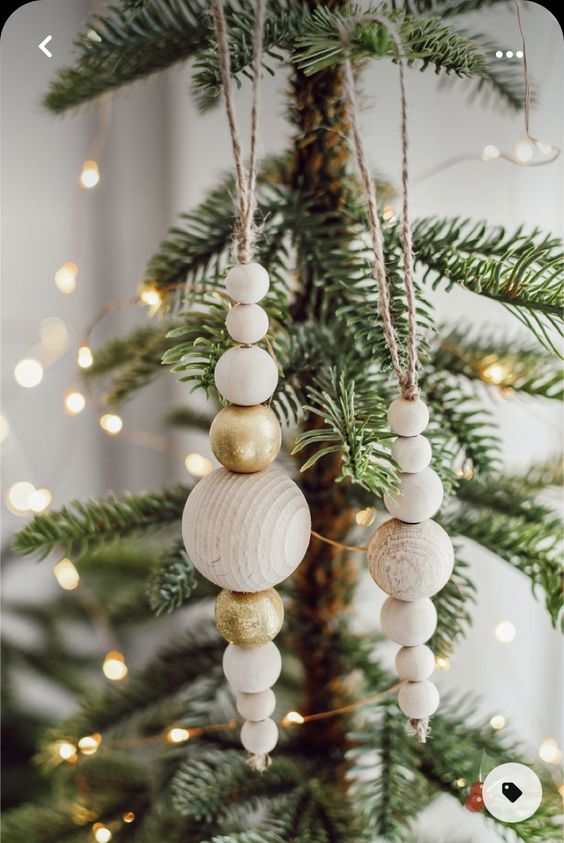 idees de noel avec des perles en bois 5