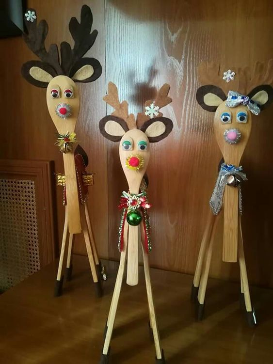 deco de noel diy cuilleres en bois