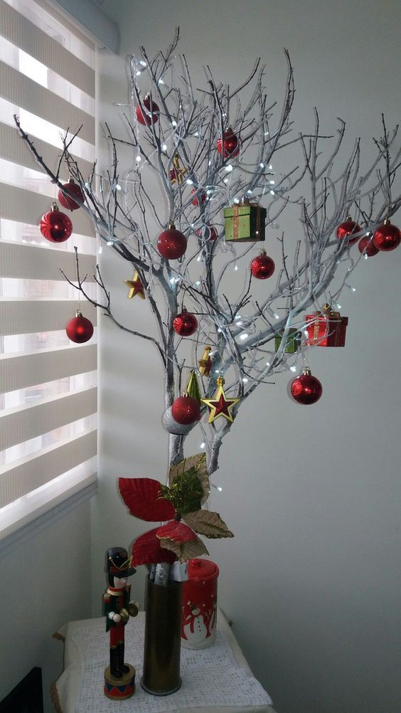 decoration de noel avec branches seches 2