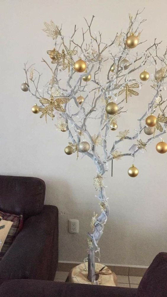 decoration de noel avec branches seches 5