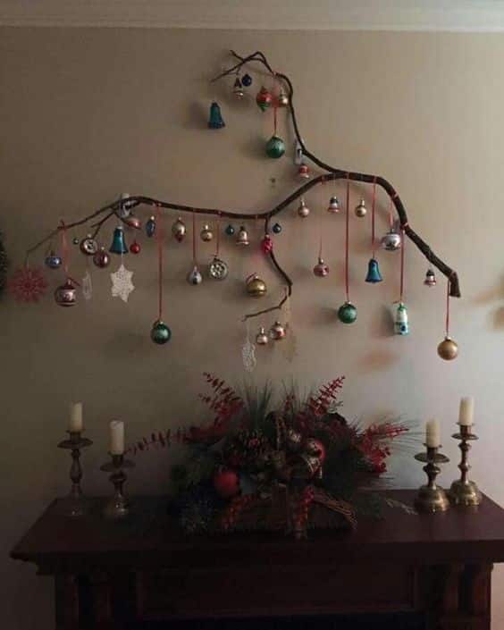 decoration de noel avec branches seches 9