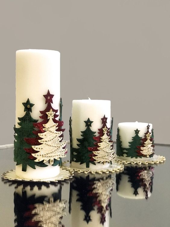 idees pour decorer des bougies pour noel 8