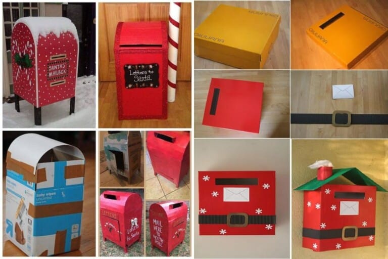 Boîte Aux Lettres De Noël En Métal - Rouge - 0.00