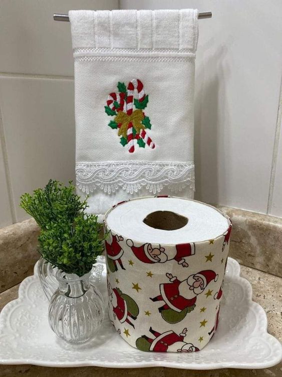 deco de noel porte papier toilette original 6