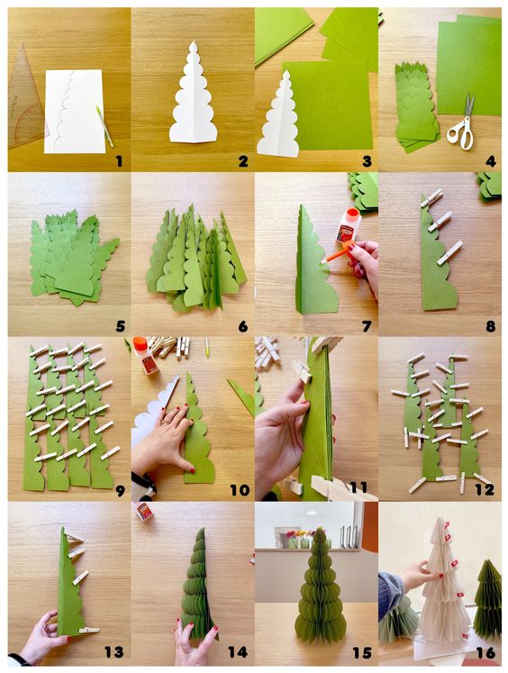 idees faciles de decorations de noel a fabriquer en papier