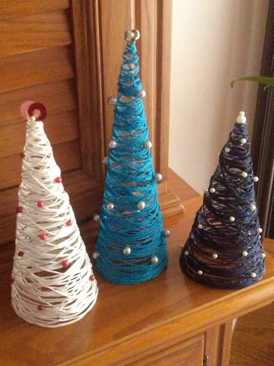 miniatures pour sapin de noel en ficelle 1