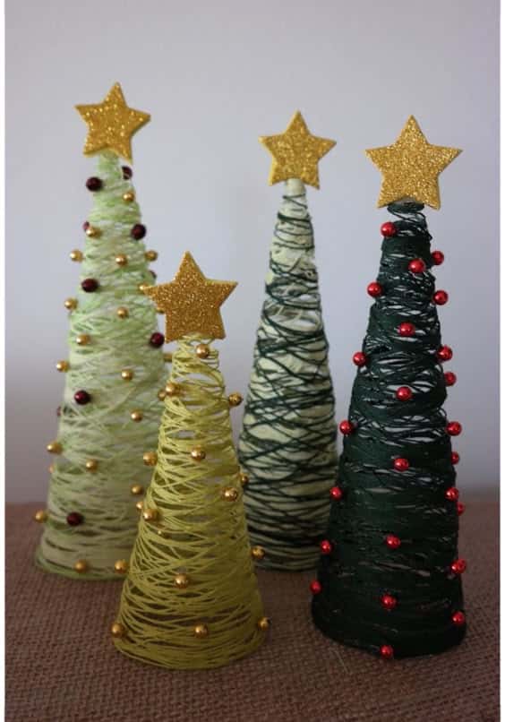 miniatures pour sapin de noel en ficelle 4