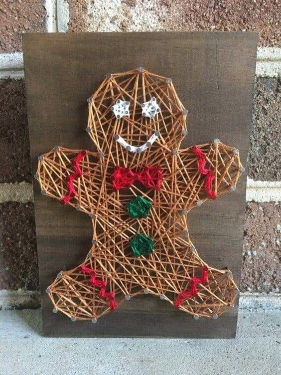 projets faciles noel de string art pour decorer 3