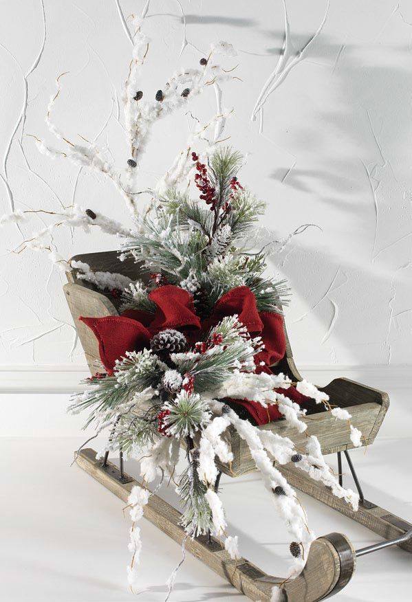 arrangements de traineau de noel