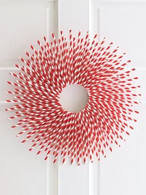 decoration de noel avec des pailles en papier 8