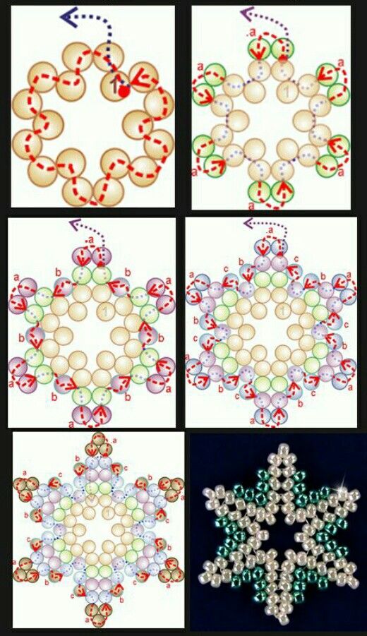 etoiles de noel avec des perles 1