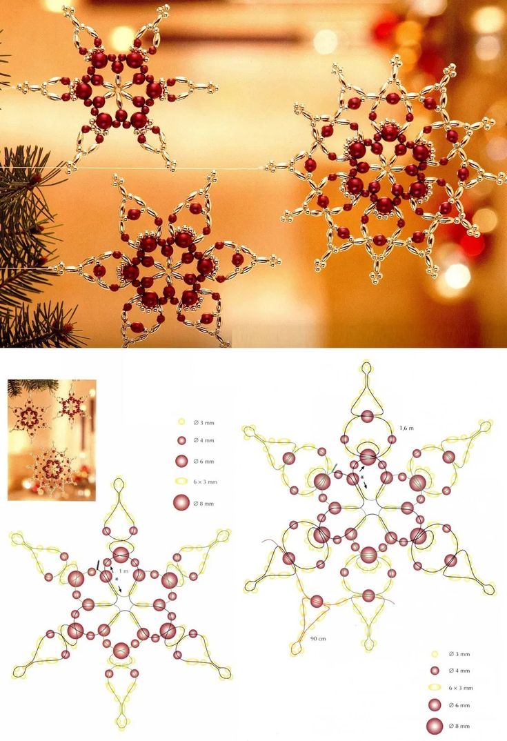 etoiles de noel avec des perles 3