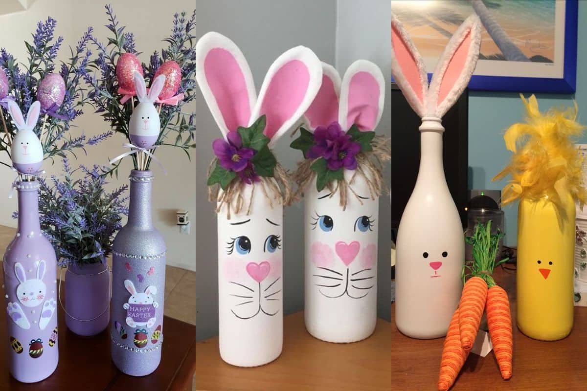 bouteilles decorees pour paques 10