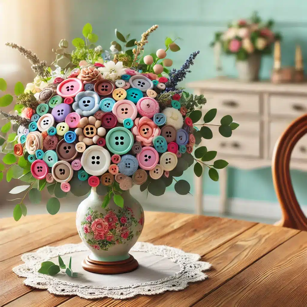 arrangement floral avec boutons 1