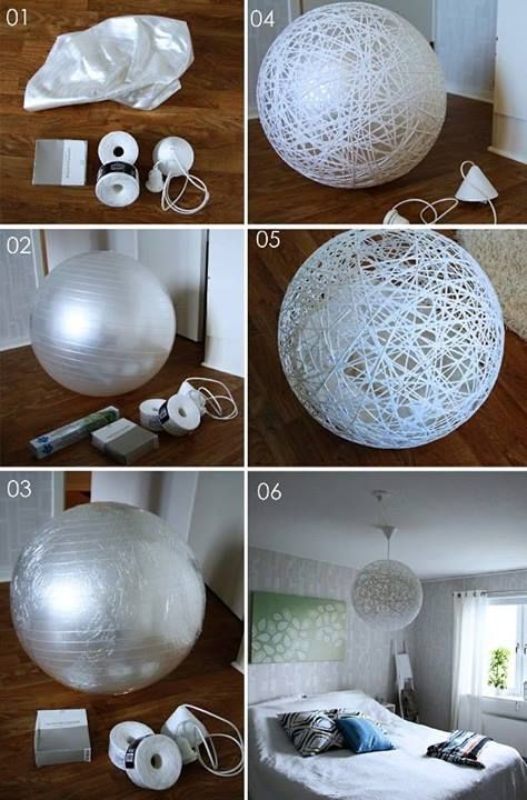 idees decoratives realisees avec des ballons et du fil 1