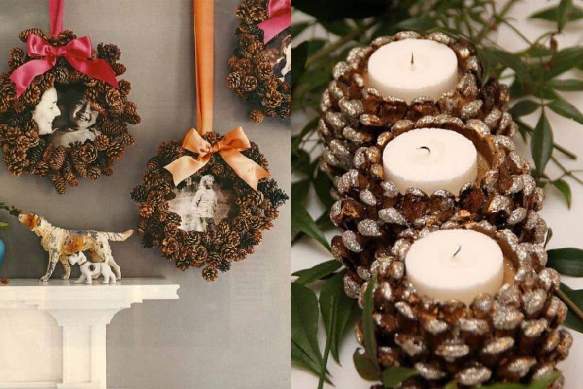 idees de decoration avec des pommes de pin 6