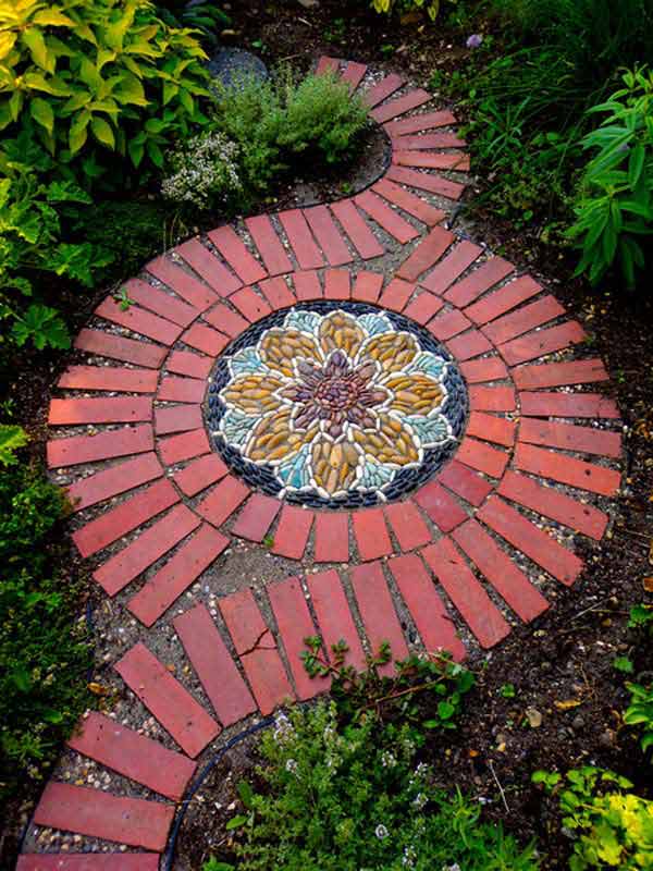 projets de jardin avec des briques 8
