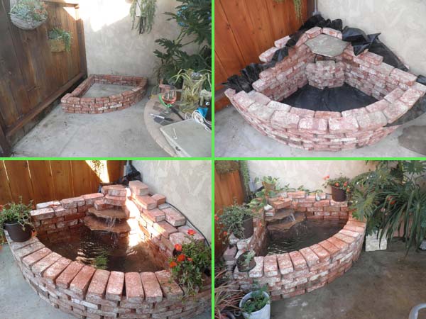 projets de jardin avec des briques