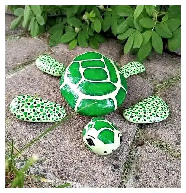 decoration de jardin diy en forme de tortue de mer 1