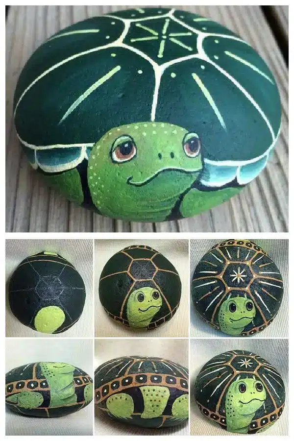 decoration de jardin diy en forme de tortue de mer 4