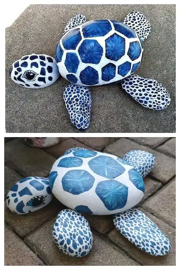 decoration de jardin diy en forme de tortue de mer 5