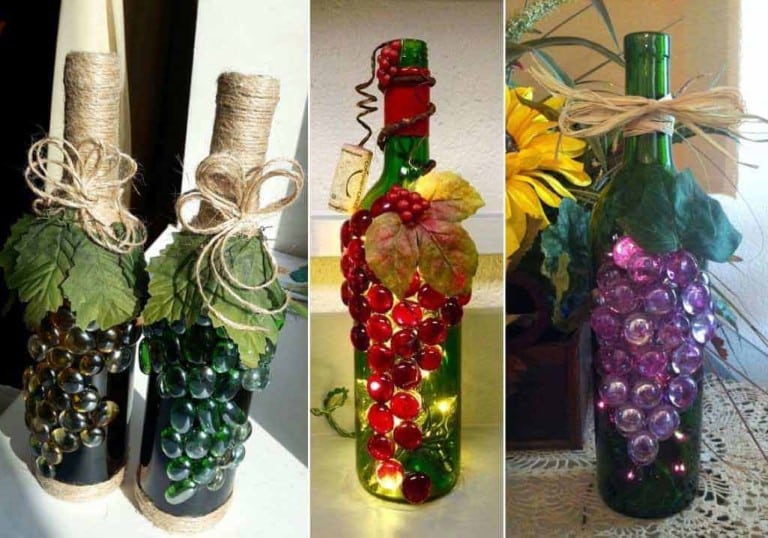 idees de bricolage avec des galets de verre