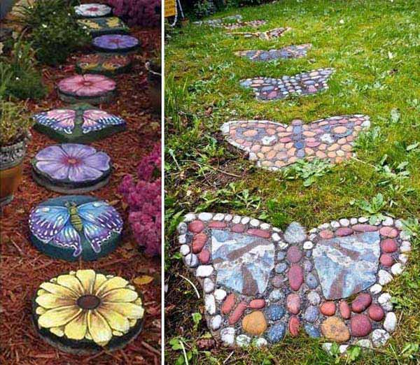 decoration de jardin avec des roches et des pierres