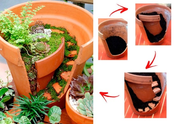 mini jardin artisanal de plantes succulentes et de cactus 6